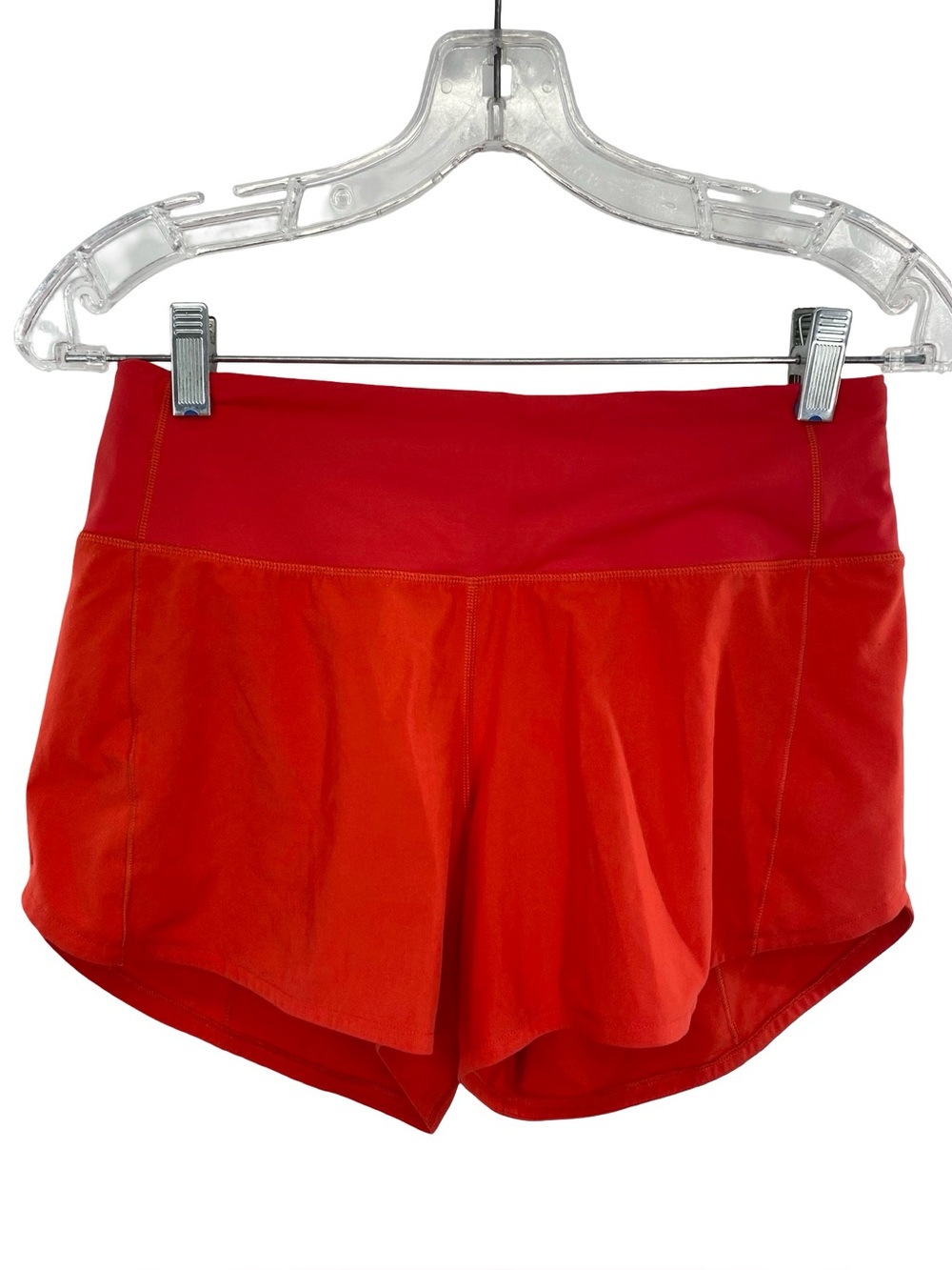 Lululemon Speed Up Mid-Rise Carnation Red Shorts Size 4 - Picture 2 of 8